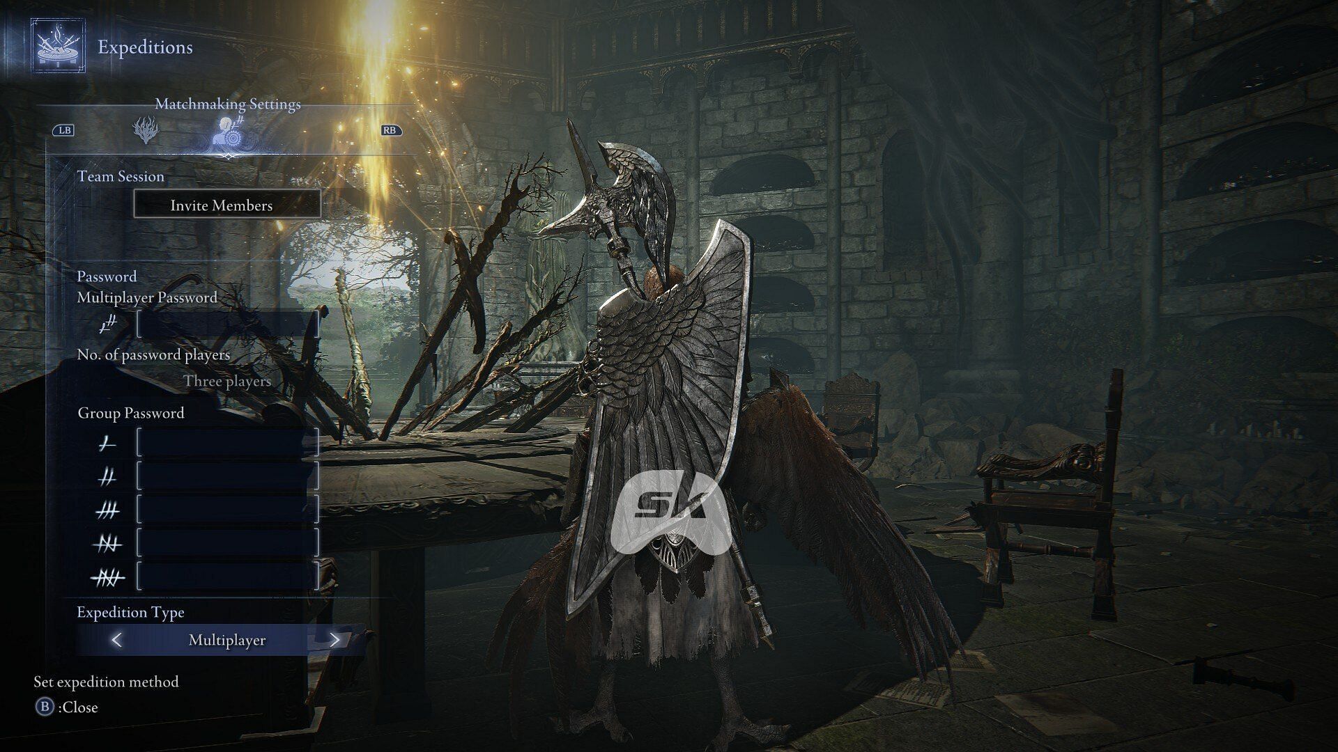 Matchmaking Settings (Image via Sportskeeda Gaming || FromSoftware/Bandai Namco Entertainment)